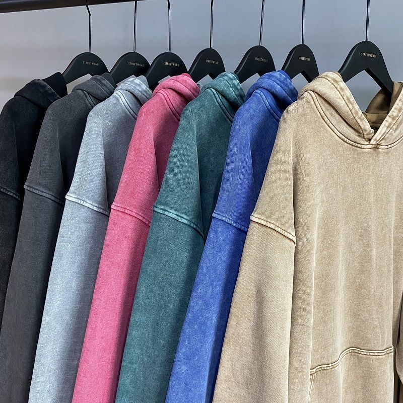 Streetwear Brand Jacket - 400G American Retro Heavy Sweater Men's