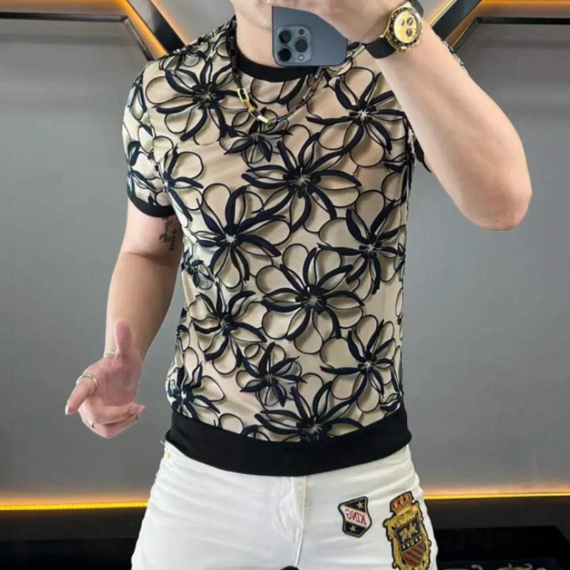 Brand Ice Silk Flower T-shirt  - Streetwear Brand With Flowers review and price