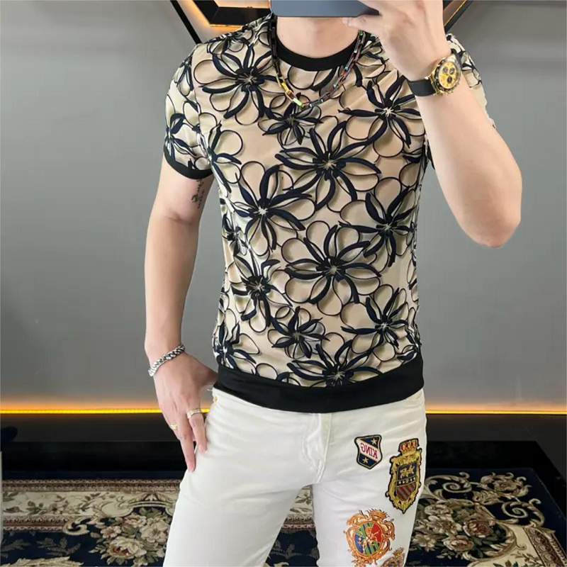 Brand Ice Silk Flower T-shirt  - Streetwear Brand With Flowers review and price