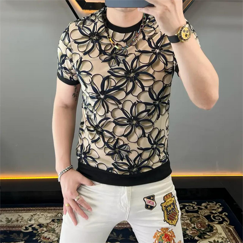 Brand Ice Silk Flower T-shirt  - Streetwear Brand With Flowers review and price