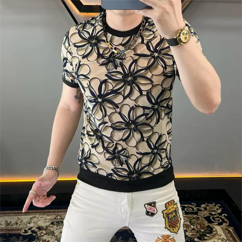 Brand Ice Silk Flower T-shirt  - Streetwear Brand With Flowers review and price