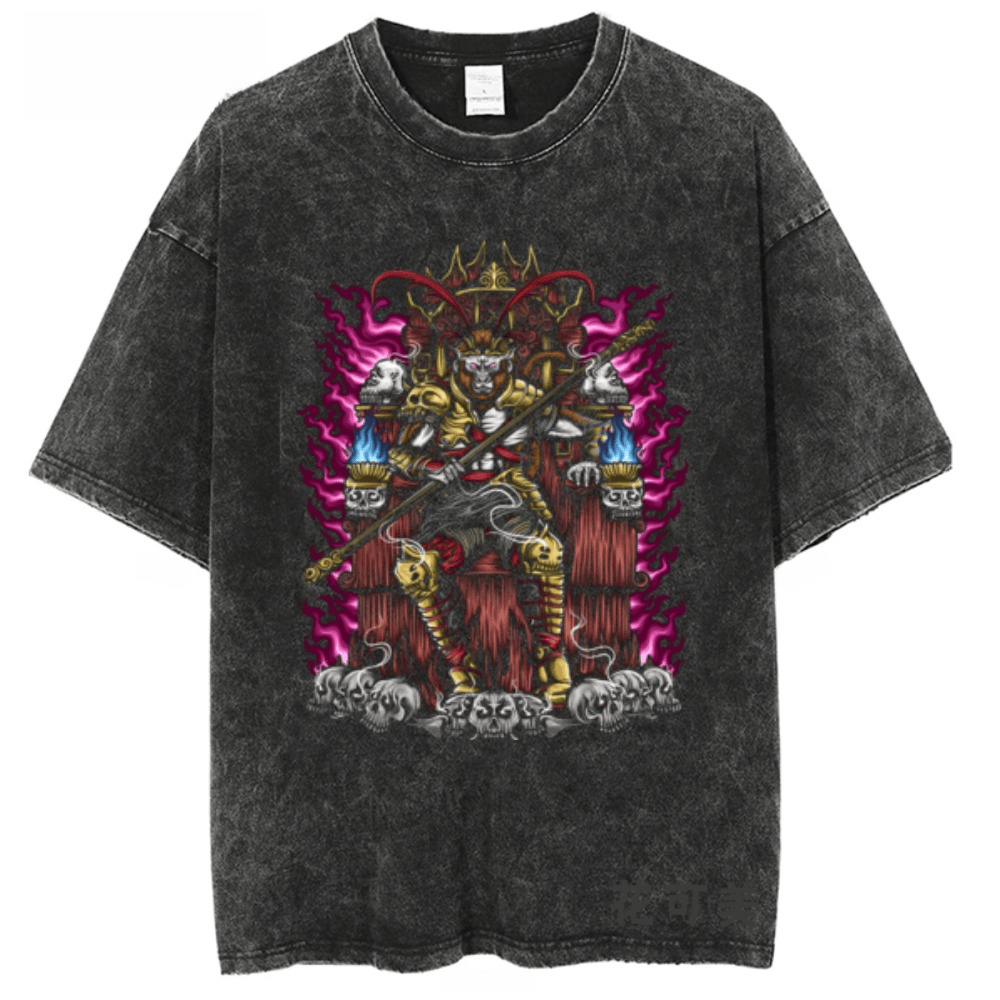 Wukong Dark Style Retro Short  - Streetwear Brand With Flowers review and price