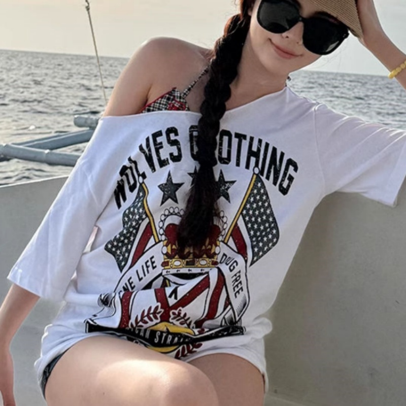 Korean Y2K Brand Retro Letter  - Off White Streetwear Brand review and price