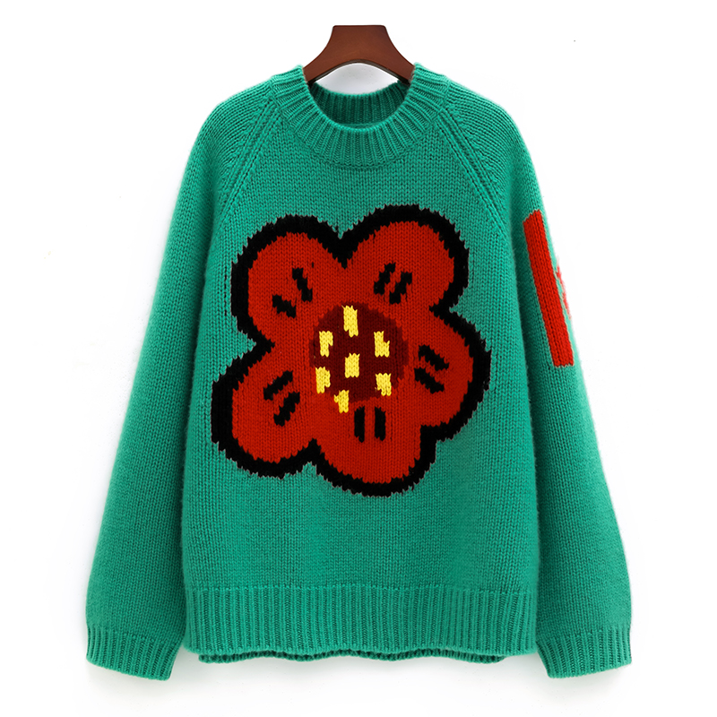 Ladies 100% pure cashmere swea - Streetwear Brand With Flowers review and price