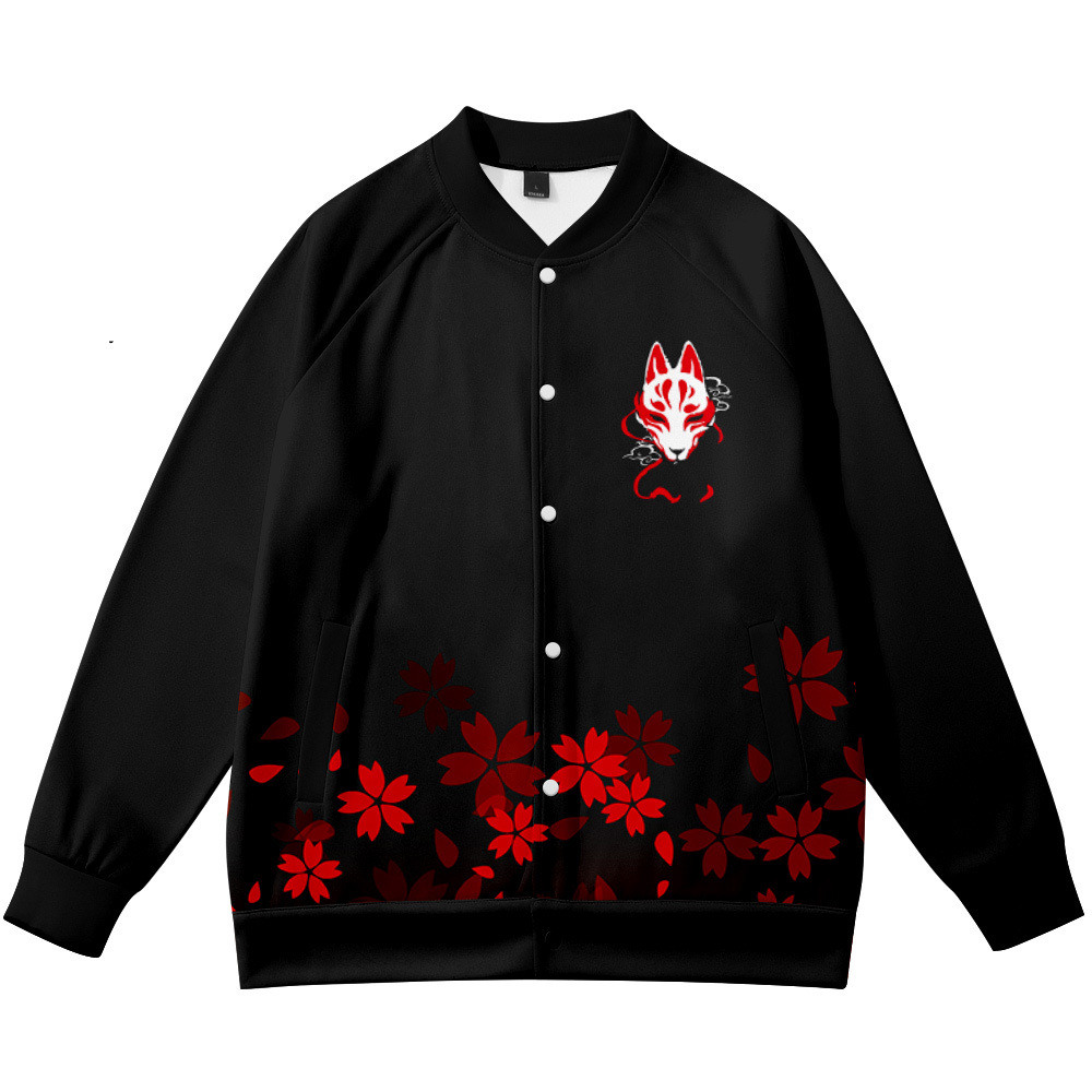 Coats Anime Flower Fox 3D Prin - Streetwear Brand With Flowers review and price