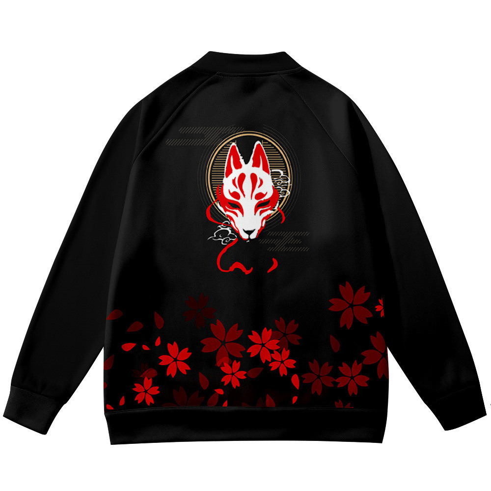Coats Anime Flower Fox 3D Prin - Streetwear Brand With Flowers review and price